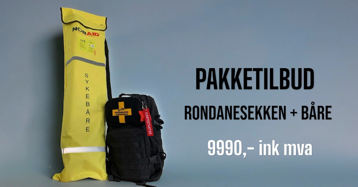 PAKKE: Rondanesekken + båre